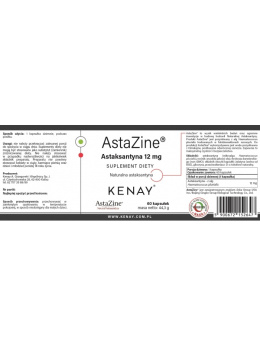 AstaZine® Astaksantyna 12mg 60 kaps.