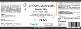 Bacopa monniera 60 kapsułek