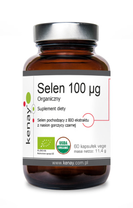 Selen organiczny 100 mcg 60 kaps.