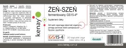 Żeńszeń fermentowany GS15-4® 30 kaps.